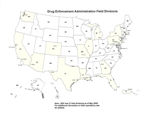 Drug Enforcement Administration Field Divisions