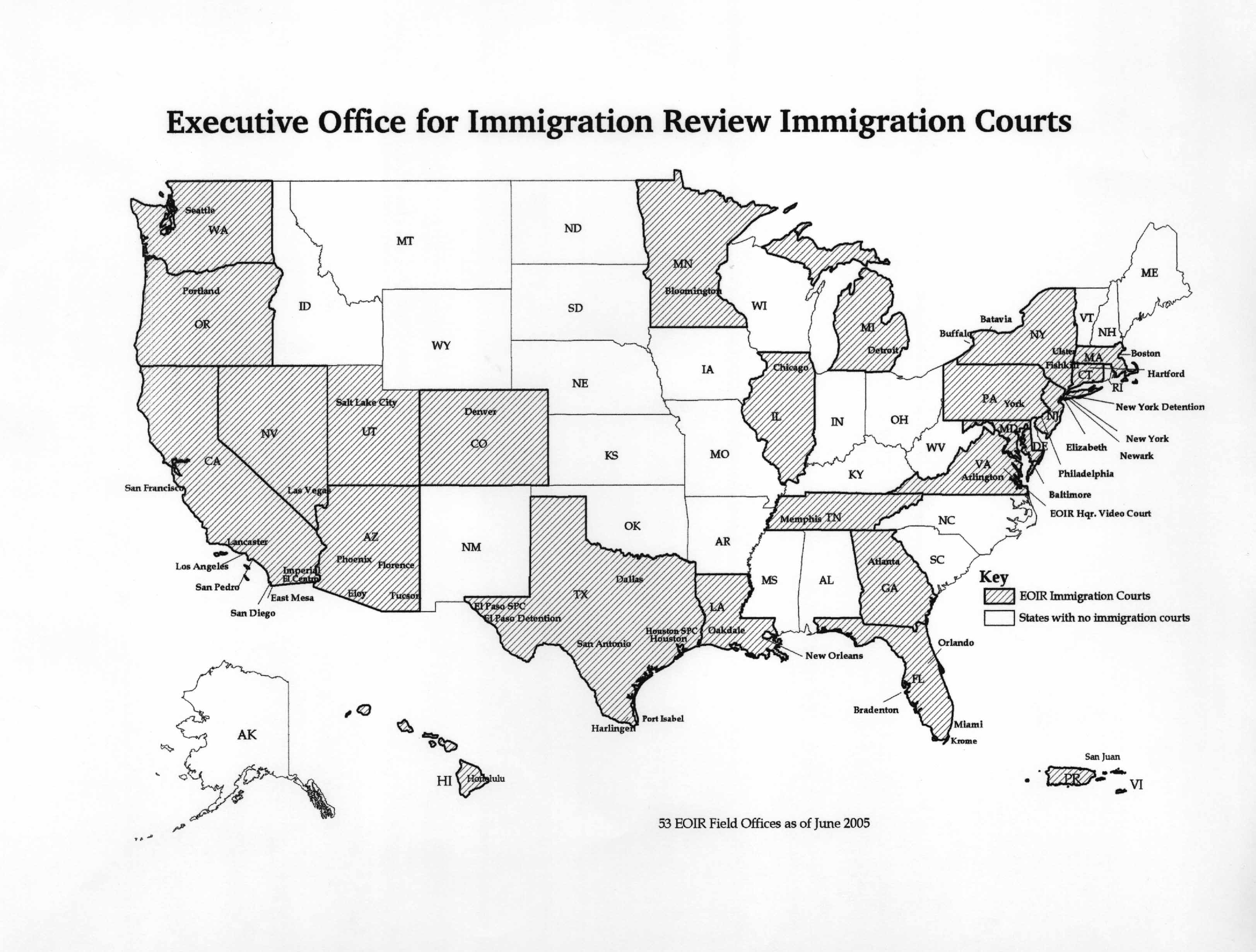 Immigration Court Jurisdiction Map prntbl concejomunicipaldechinu gov co
