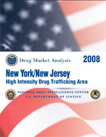 Cover image for New York/New Jersey High Intensity Drug Trafficking Area Drug Market Analysis 2008.