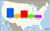 U.S. map with chart showing the greatest drug threat for 2009, as reported by state and local agencies.