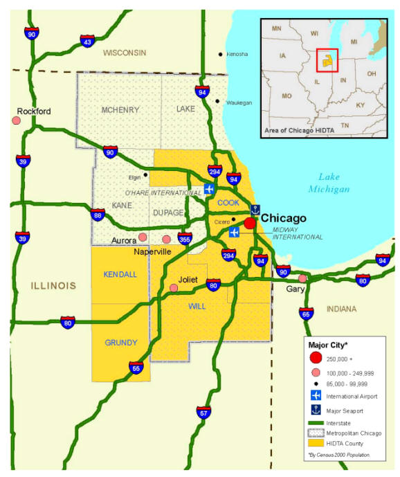 (U) HIDTA Overview - Chicago HIDTA Drug Market Analysis 2010 (UNCLASSIFIED)