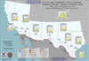 (U) Map showing the cocaine cumulative seizure amounts along the Southwest Border for January through February 2010.