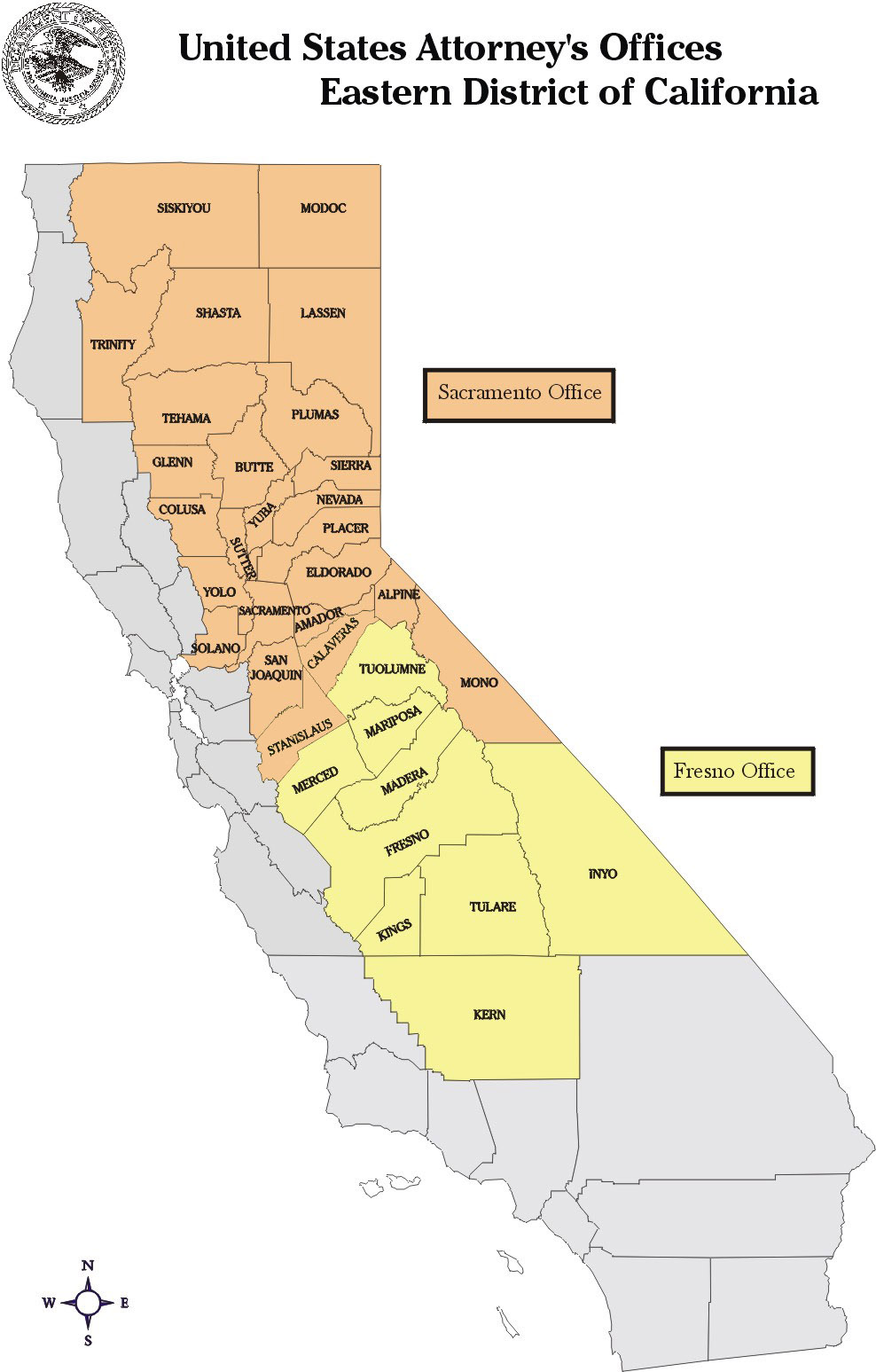 Map of EDCA Districts