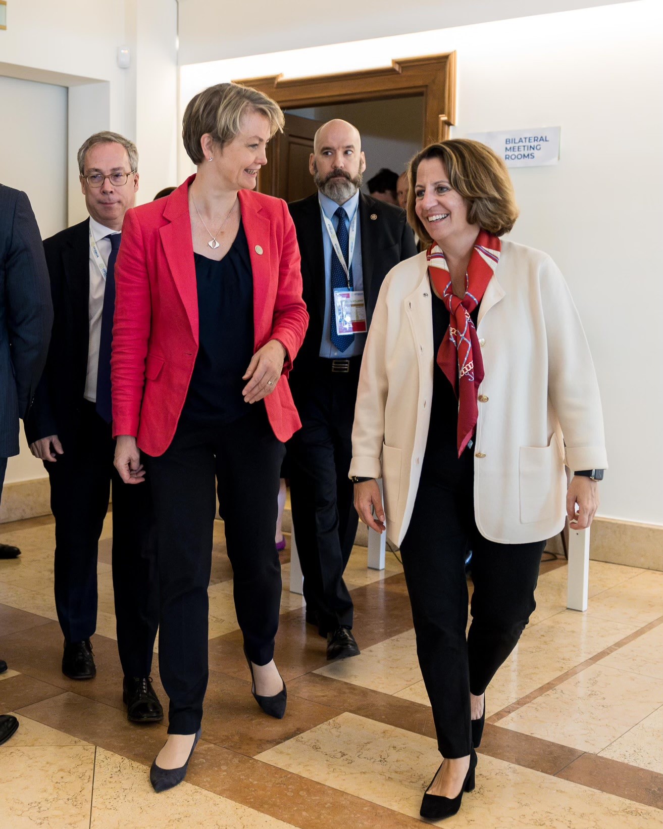 Deputy AG Monaco with UK Home Secretary Yvette Cooper. Photo credit: UK Home Office. 