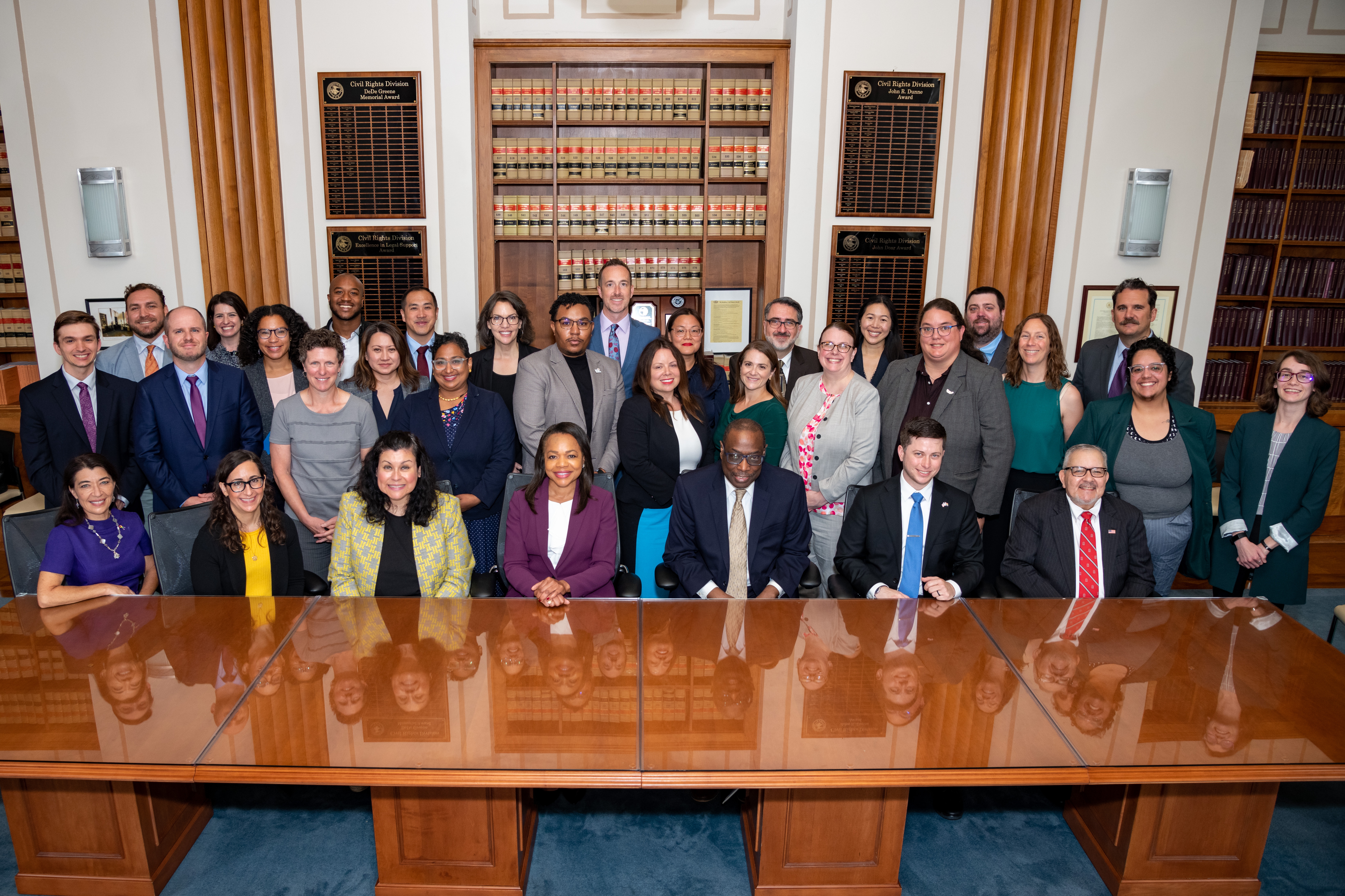 Assistant Attorney General Kristen Clarke with the Civil Rights Division's LGBTQI+ Working Group