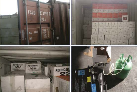 Illegal refrigerant seized by authorities