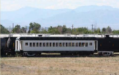 Rail car with new paint