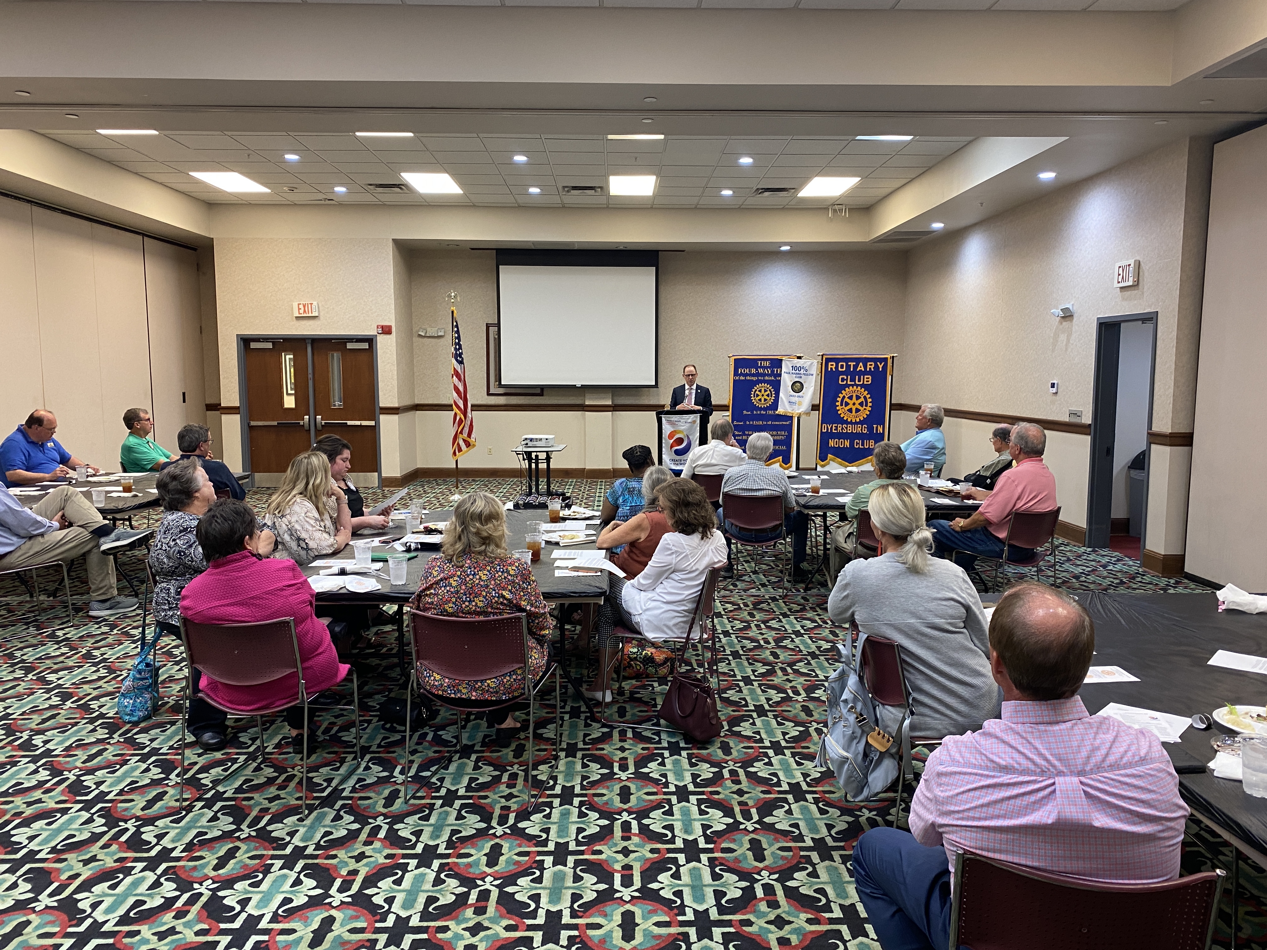 U.S. Attorney Ritz addressed the members of the Dyersburg Rotary Club