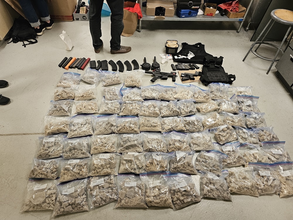 Packages of MDMA and guns