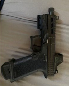 Photo of a privately manufactured “ghost” gun