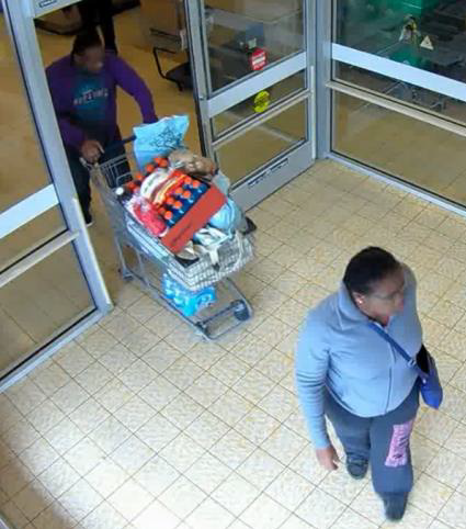 A still image from surveillance video showing Cornelius Green and Jocelyn Peters. 