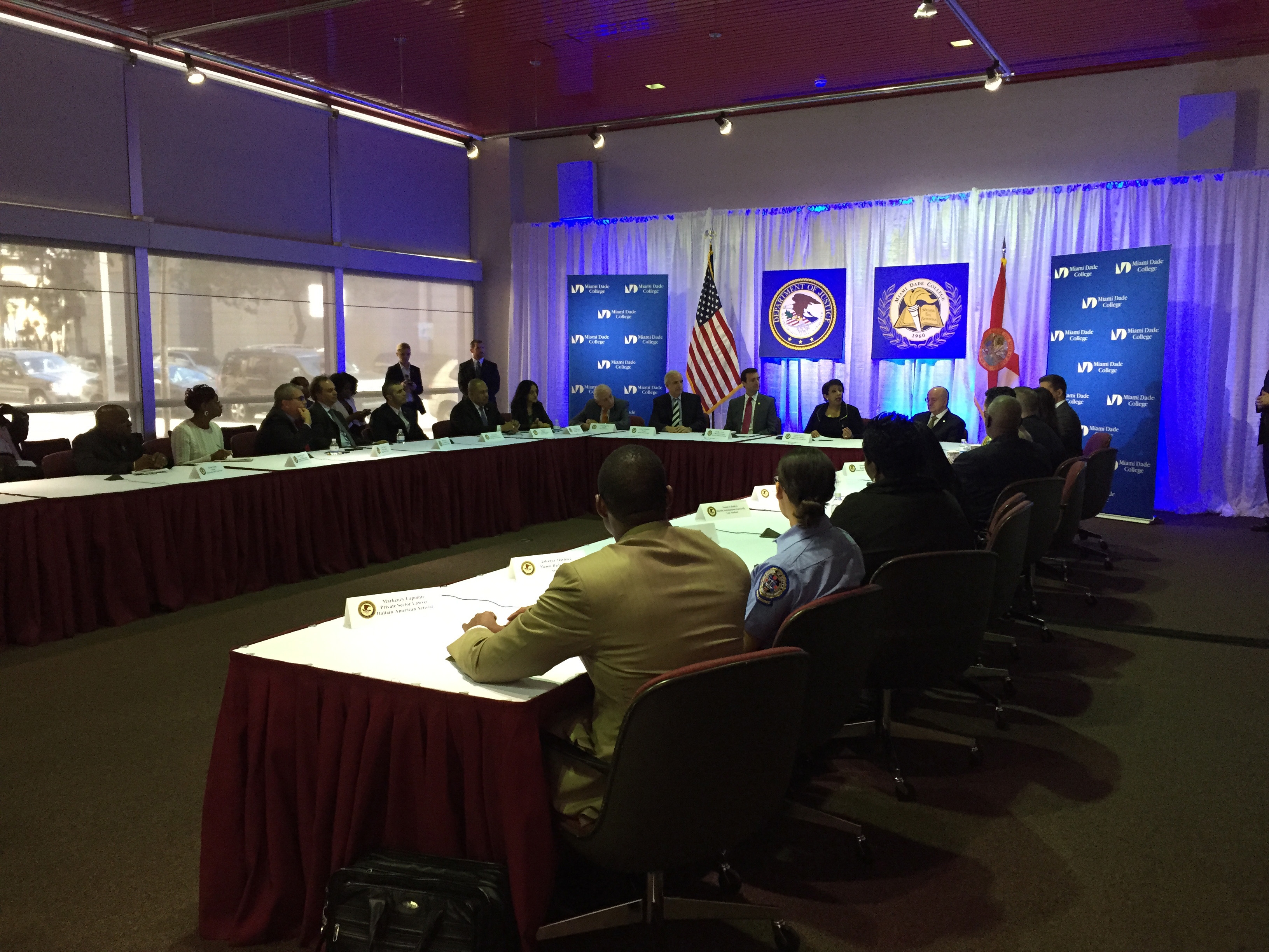 Attorney General Loretta E. Lynch holds a convening with law enforcement, local officials and other members of the community
