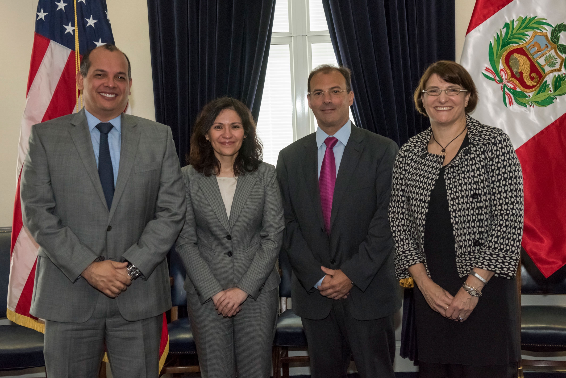 Ambassador Castilla, FTC Chairwoman Ramirez, INDECOPI Chairman Tassano, and Principal Deputy Assistant Attorney General Hesse