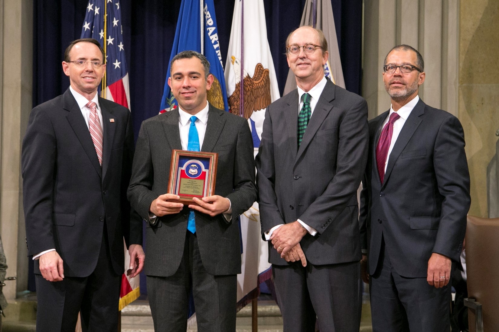 Award Recipient AUSA Mehta with Chief AUSA Harwell