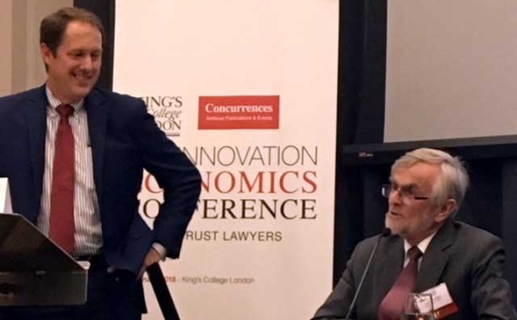 Deputy Assistant Attorney General Roger Alford (Left) discusses the role of antitrust in promoting innovation. 