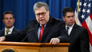 AG Barr at podium