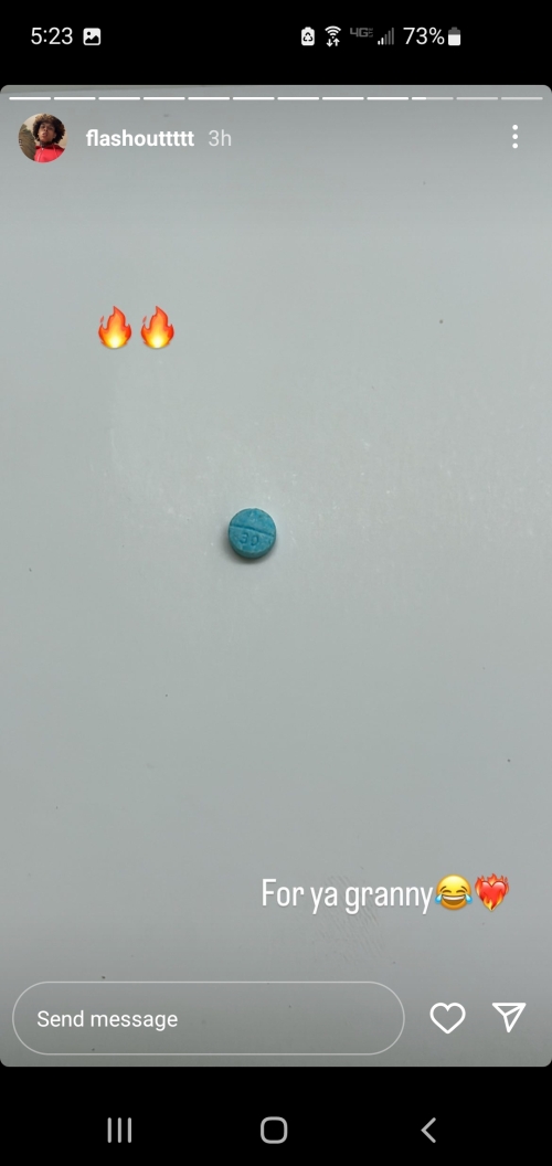 Photo of blue pill