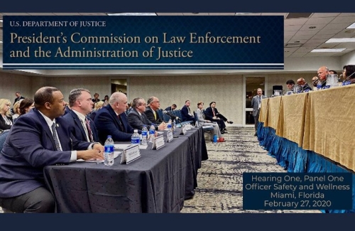 President's Commission on Law Enforcement and the Administration of Justice; Hearing One, Panel One, Officer Safety and Wellness, Miami, Florida, February 27, 2020