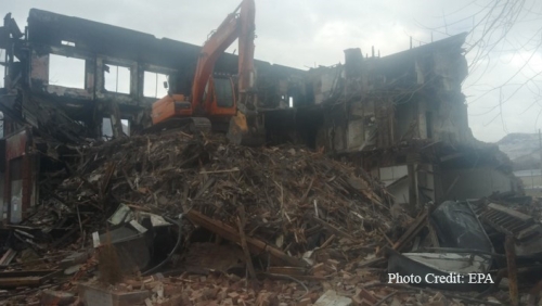 Demolition picture of Broadway Hotel