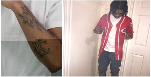 Images of defendant with gang tattoo and wearing gang-related clothing