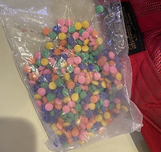 Rainbow colored fentanyl pills