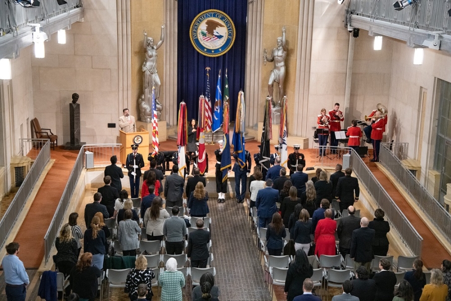 Color guard opening ceremony