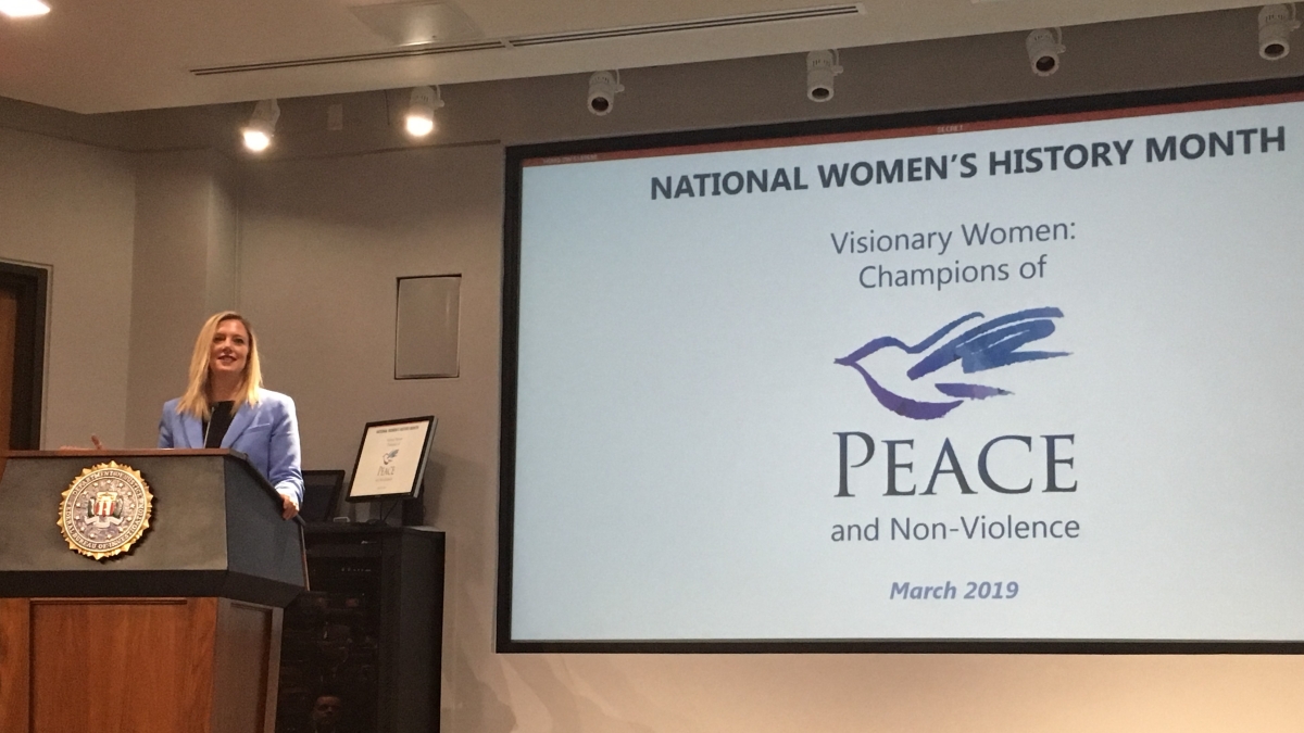 OVW Acting Director Katie Sullivan Speaks at FBI Women's History Month Event