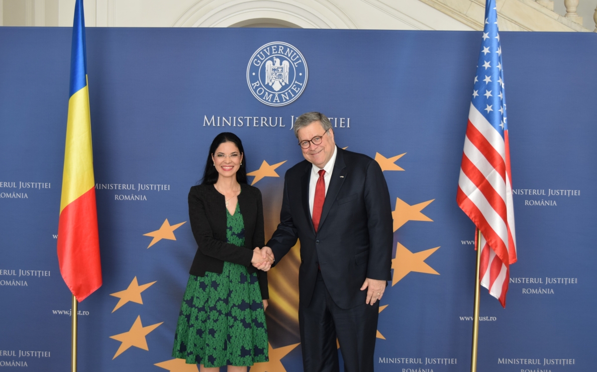 Attorney General Barr meets with Minister of Justice, Ana Birchall