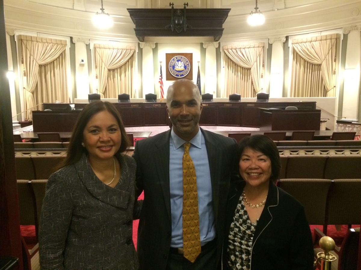 Picture of U.S. Attorney Alicia Limtiaco with U.S. Attorney Carter Stewart from the Southern District of Ohio and U.S. Attorney Florence Nakakuni from the District of Hawaii