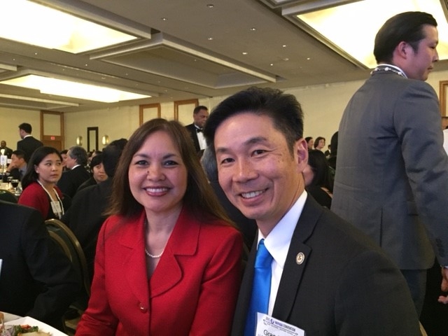 Picture of U.S. Attorney Alicia Limtiaco with U.S. Department of Justice Community Relations Service Director Grand H. Lum