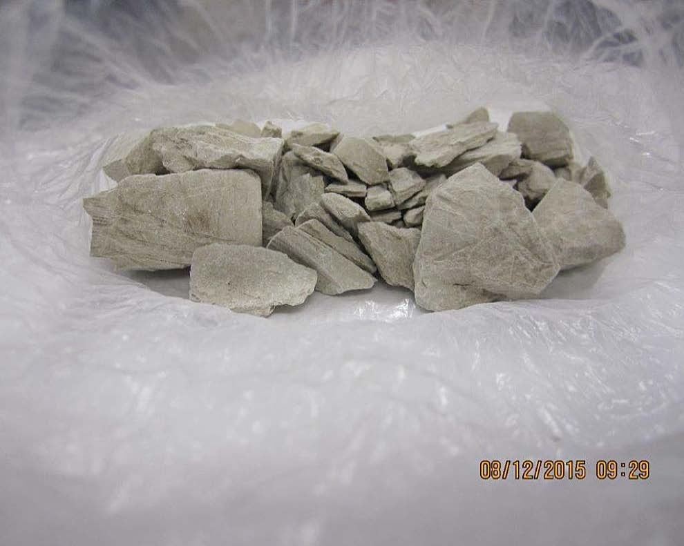 Photo of more than 100 grams of seized heroin