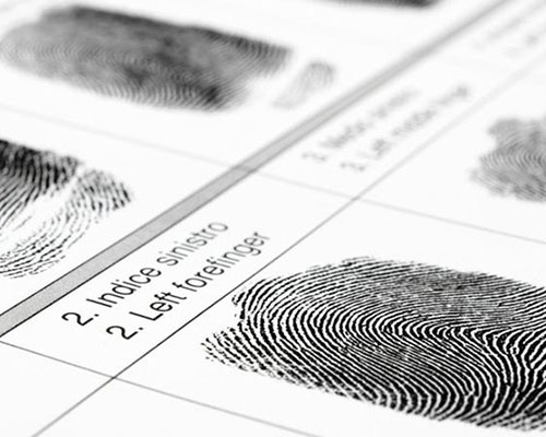 An image of a fingerprint card.