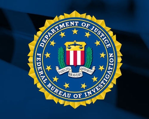 FBI seal image on blue background