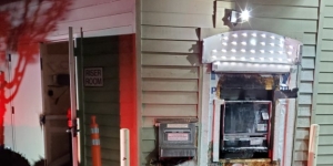 Damaged ATM