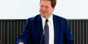 USA Clayton giving remarks at PAL luncheon