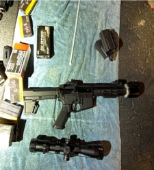 Picture of gun seized