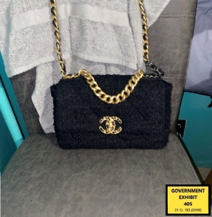 A photo taken by Spencer of a bag stolen in the robbery 