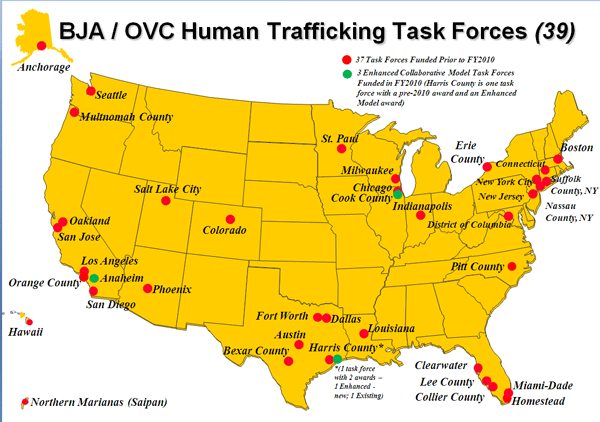 Top cities for human trafficking 2019